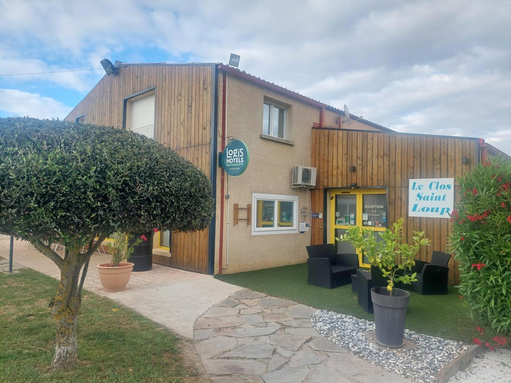 Logis Hotel Restaurant Le Clos Saint Loup Bram Exterior foto